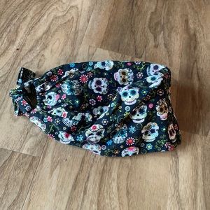 Sugar Skull Scrub Cap